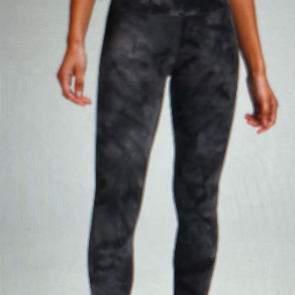 Lululemon Wunder Train High- Rise Tight 25” Diamond Dye Pitch Grey Graphite Grey - Picture 3 of 9
